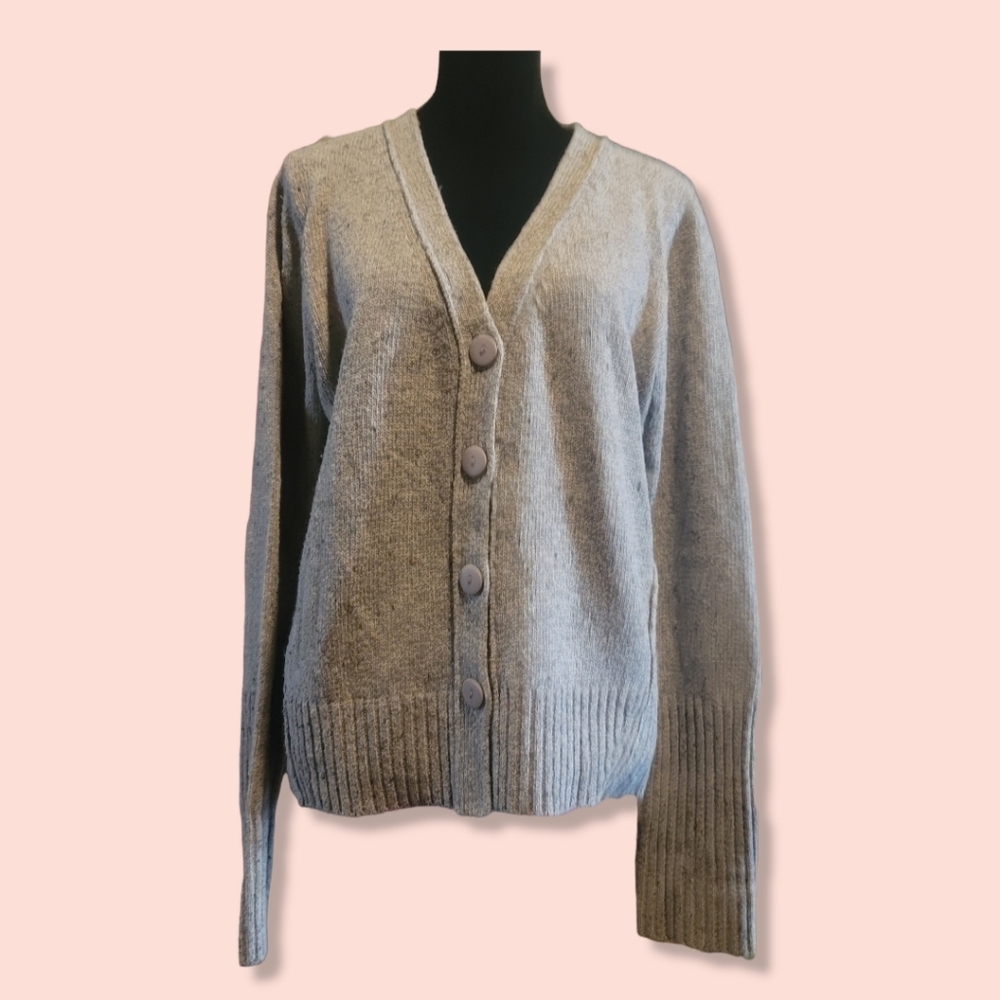 Promesa Gray Cardigan Sweater Size Medium